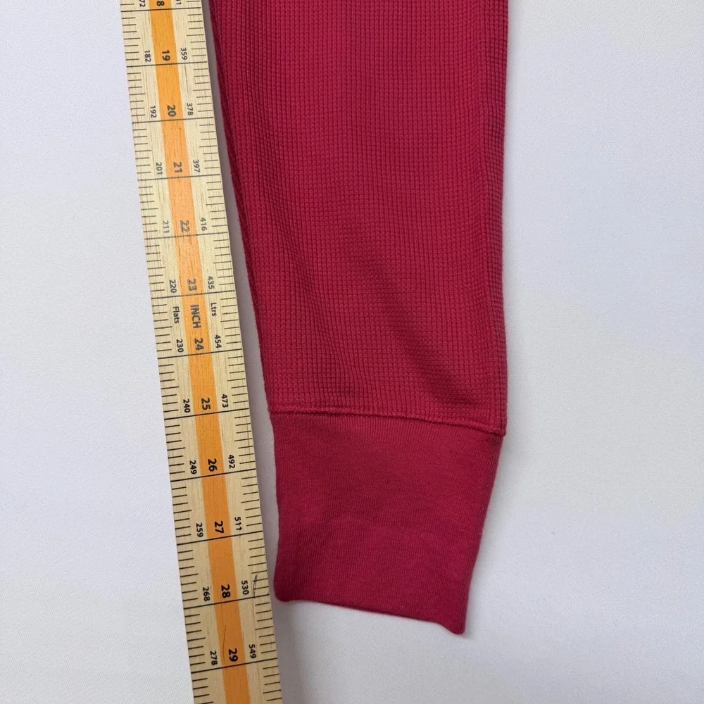 Old Navy Mens Red Waffle Knit Thermal Leggings Long Johns Size L 609806-18-1